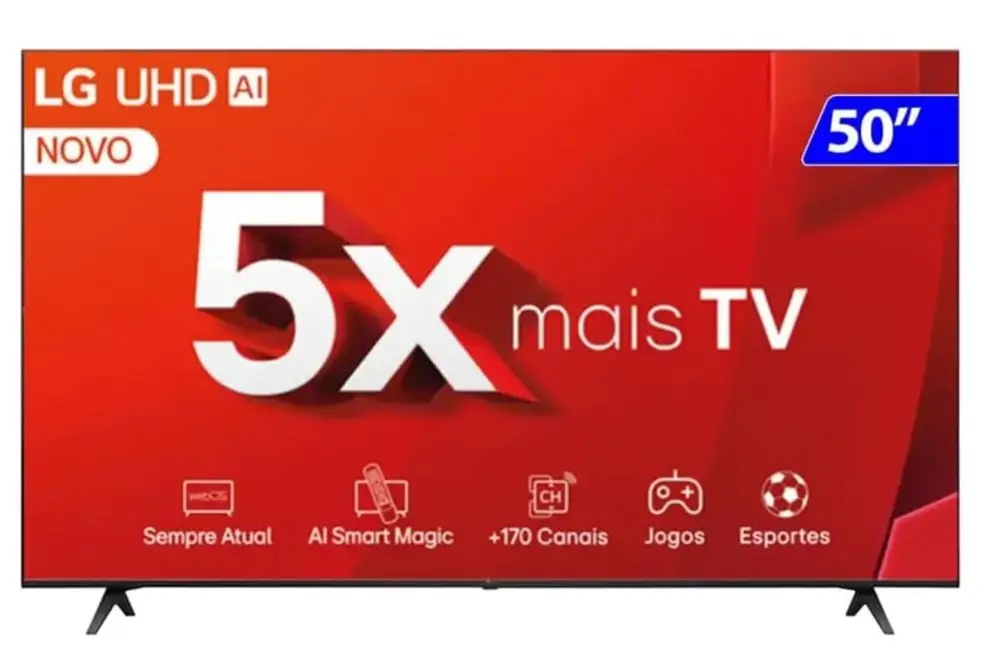 TV LG 50" 50UT8050PSA SMART 4K THINQ AI