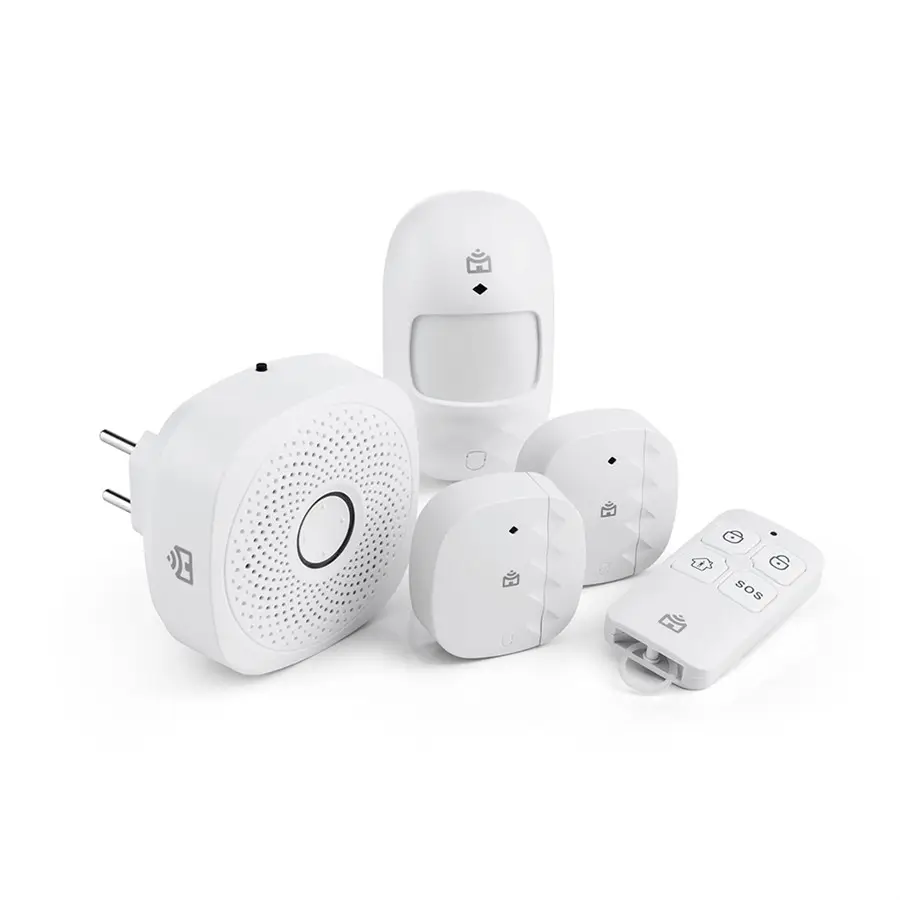 KIT POSITIVO CASA SEGURA - 1 CENTRAL + 2 S.ABERTURA + 1 S.MOVIMENTO + 1 CONTROLE