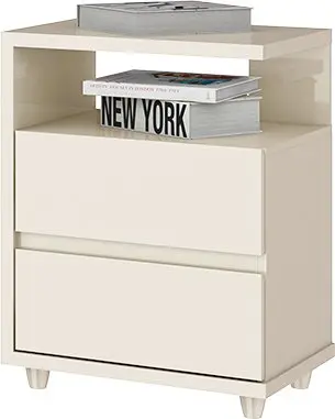 MESA DE CABECEIRA HENN D07-139 CAMPECHE 2GV OFF WHITE