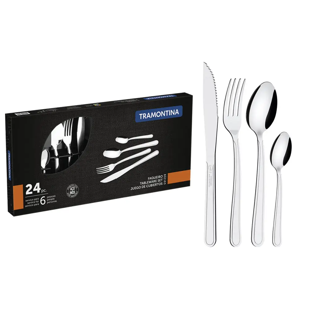 FAQUEIRO INOX TRAMONTINA 24PC BUZIOS 23799/071 5