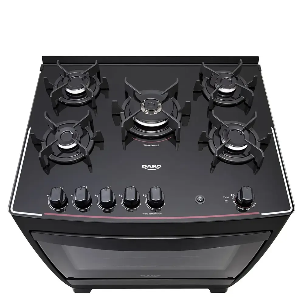 FOGAO 5B DAKO SUPREME GLASS PRETO 10