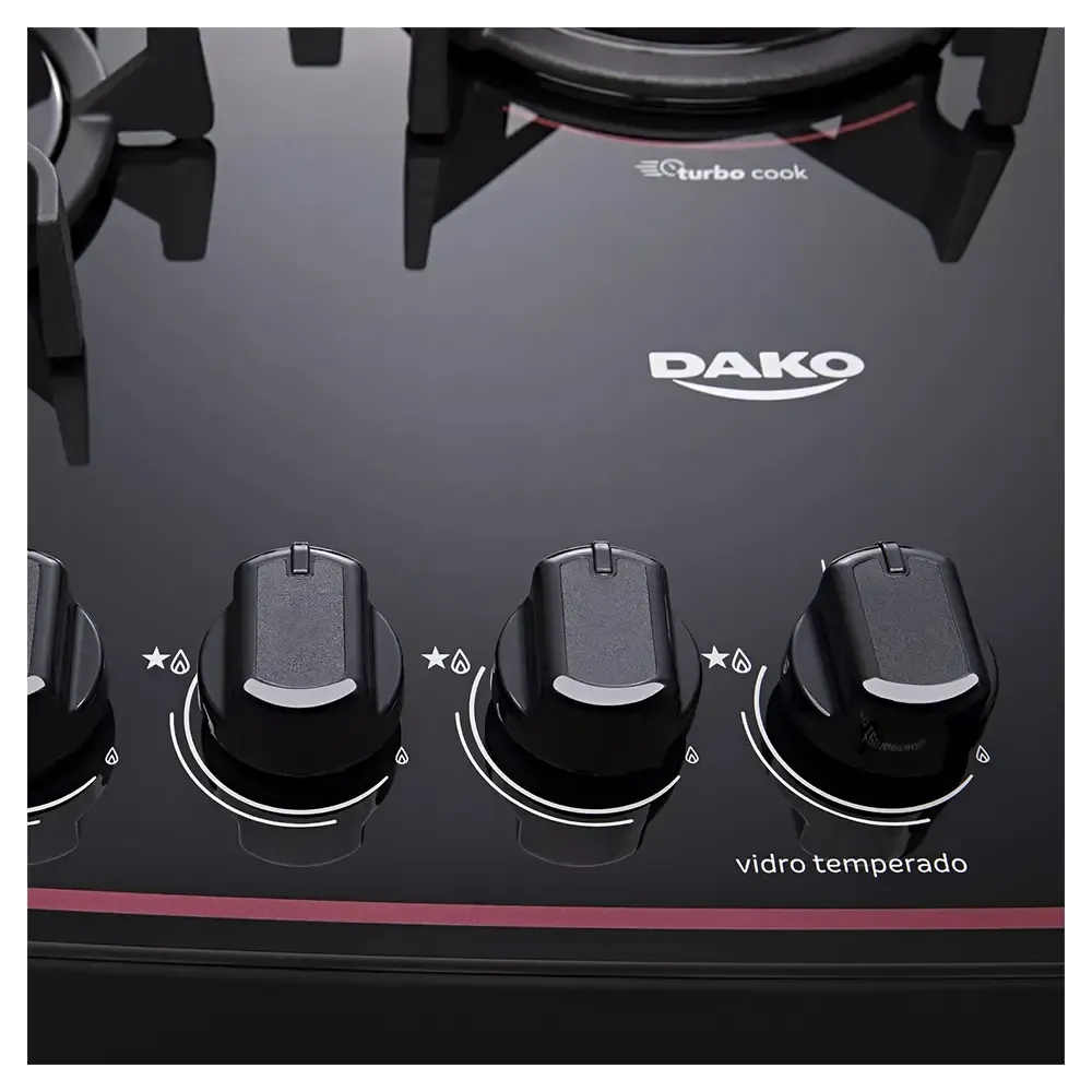 FOGAO 5B DAKO SUPREME GLASS PRETO 5