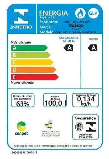 FOGAO 5B DAKO SUPREME GLASS BRANCO 2