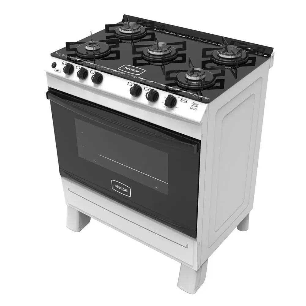 FOGAO 5B REALCE ZEUS GLASS C/RESPALDO BRANCO/PRETO
