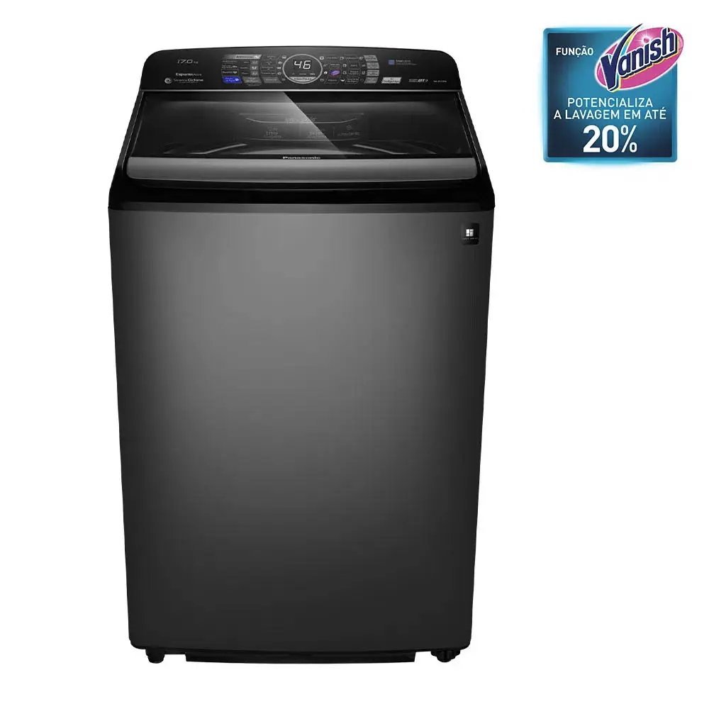 LAVADORA PANASONIC NA-F170P6TB 17KG TITANIUM 220V 7