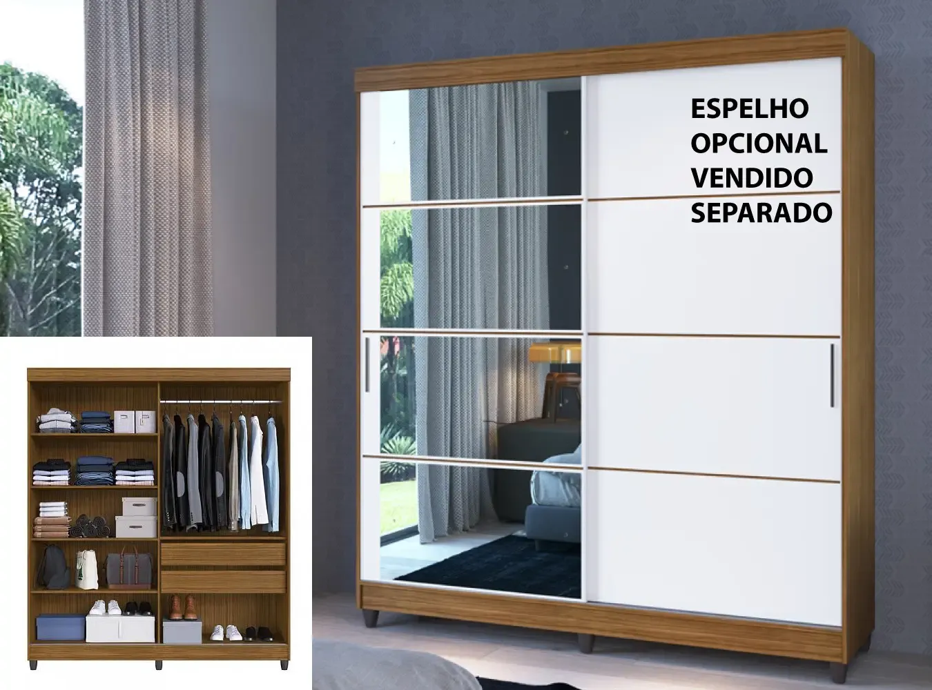 ROUP. FAIMEC TORONTO 38002-22 2PT DESL MDP CANELA/BRANCO/FUME 1.80LX2.00A