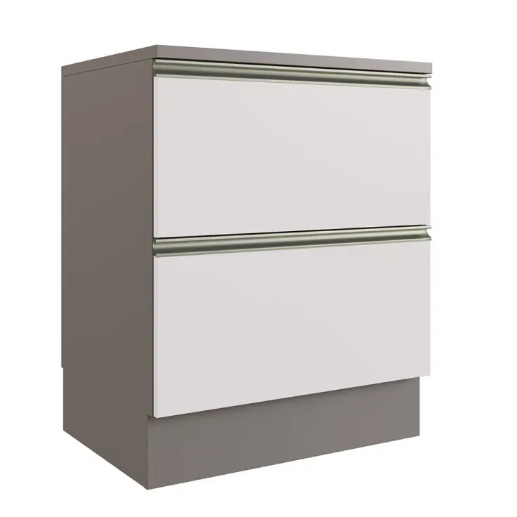 BALCAO CADORIN EVOLUTION 0.70CM 2GV S/TAMPO 828108 CREMA/FUME