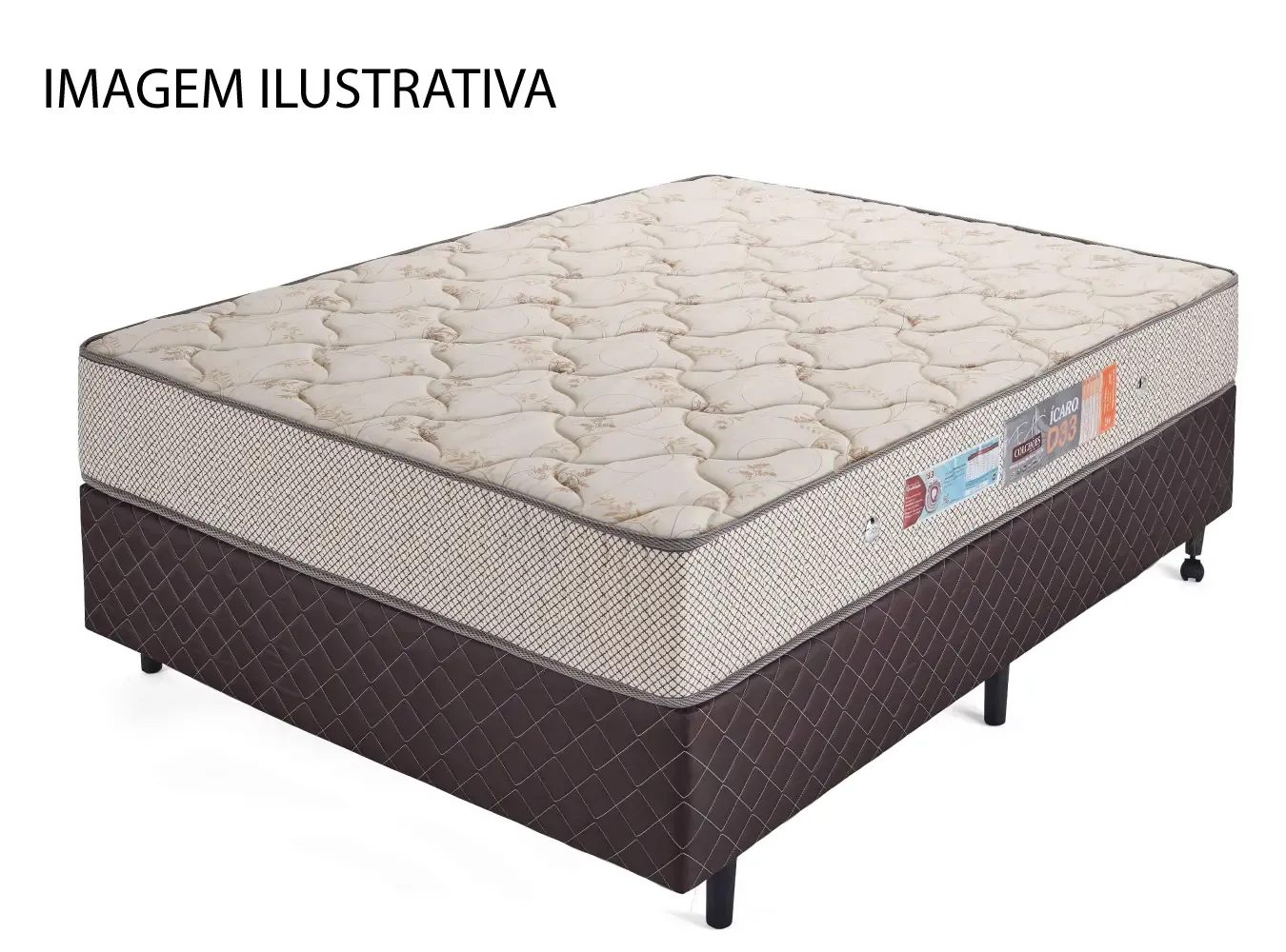 COLCHAO MARINGA ICARO D33 078X188X014 85073 BEGE P/100KG