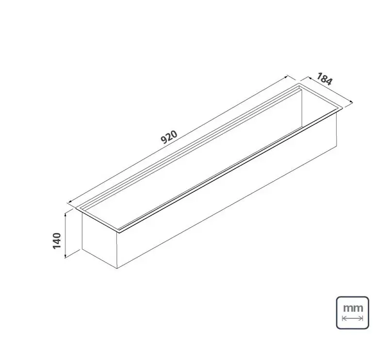 CALHA UMIDA 0.90CM 94534/002 ANO INOX 3