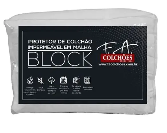 PROTETOR COLCHAO MARINGA 158X198 IMPERMEAVEL BLOCK
