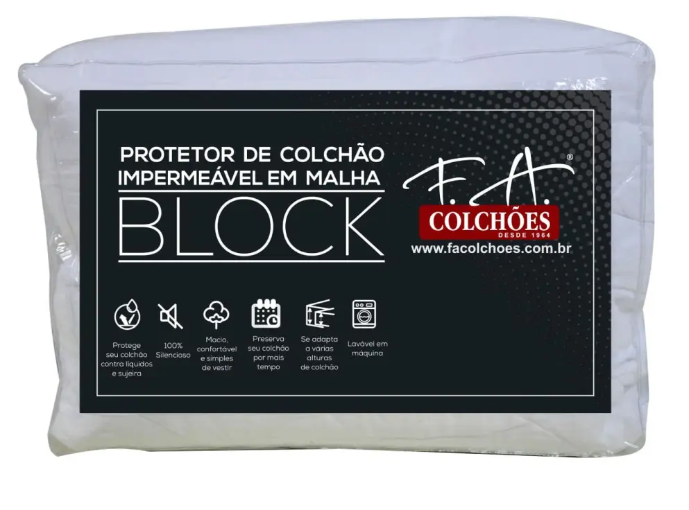 PROTETOR COLCHAO MARINGA 193X203 IMPERMEAVEL BLOCK