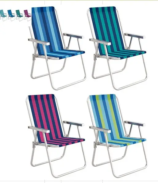 CADEIRA PRAIA MOR ALTA 2136 ALUMINIO CONFORT