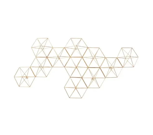 ESCULTURA DE PAREDE FLORARTE 62319002 DOURADO (BL)