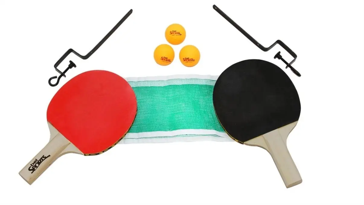 KIT TENIS DE MESA BEL FIX 2 RAQUE + SUPORTE DA REDE C/REDE + 3 BOLINHAS 2
