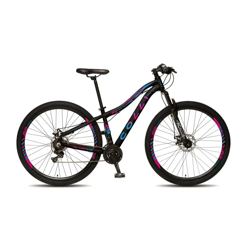 BICICLETA A29 COLLI  EUDORA ALUM. SHIMANO PRETO MULTICOLOR Q15,5 2