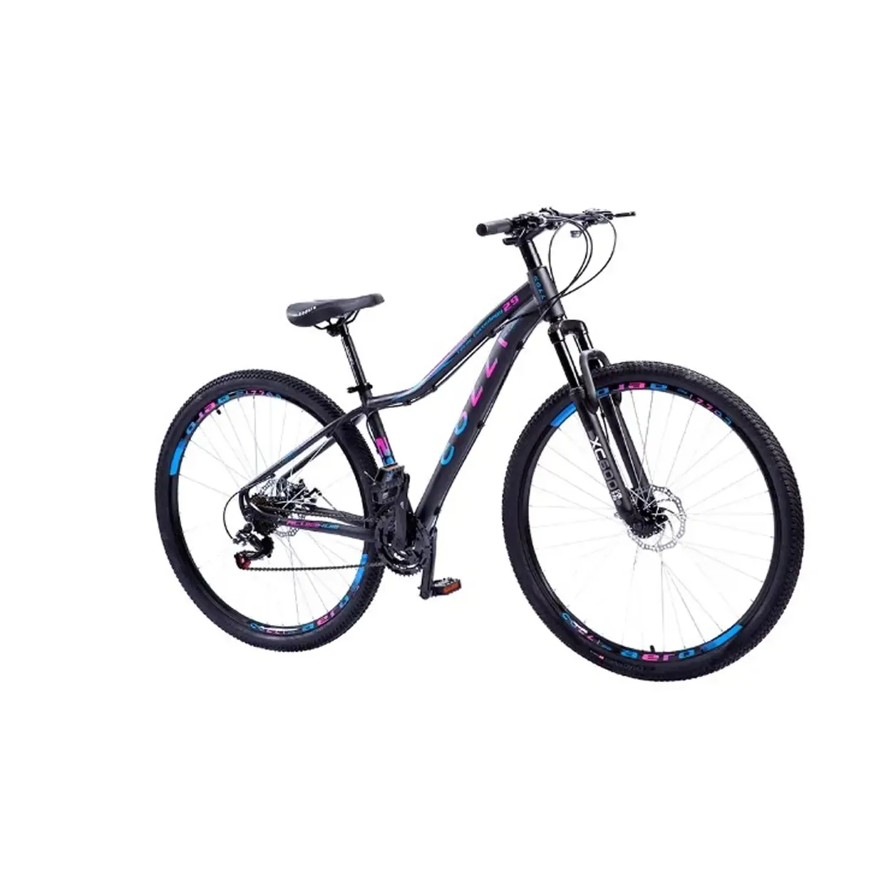 BICICLETA A29 COLLI  EUDORA ALUM. SHIMANO PRETO MULTICOLOR Q15,5 3