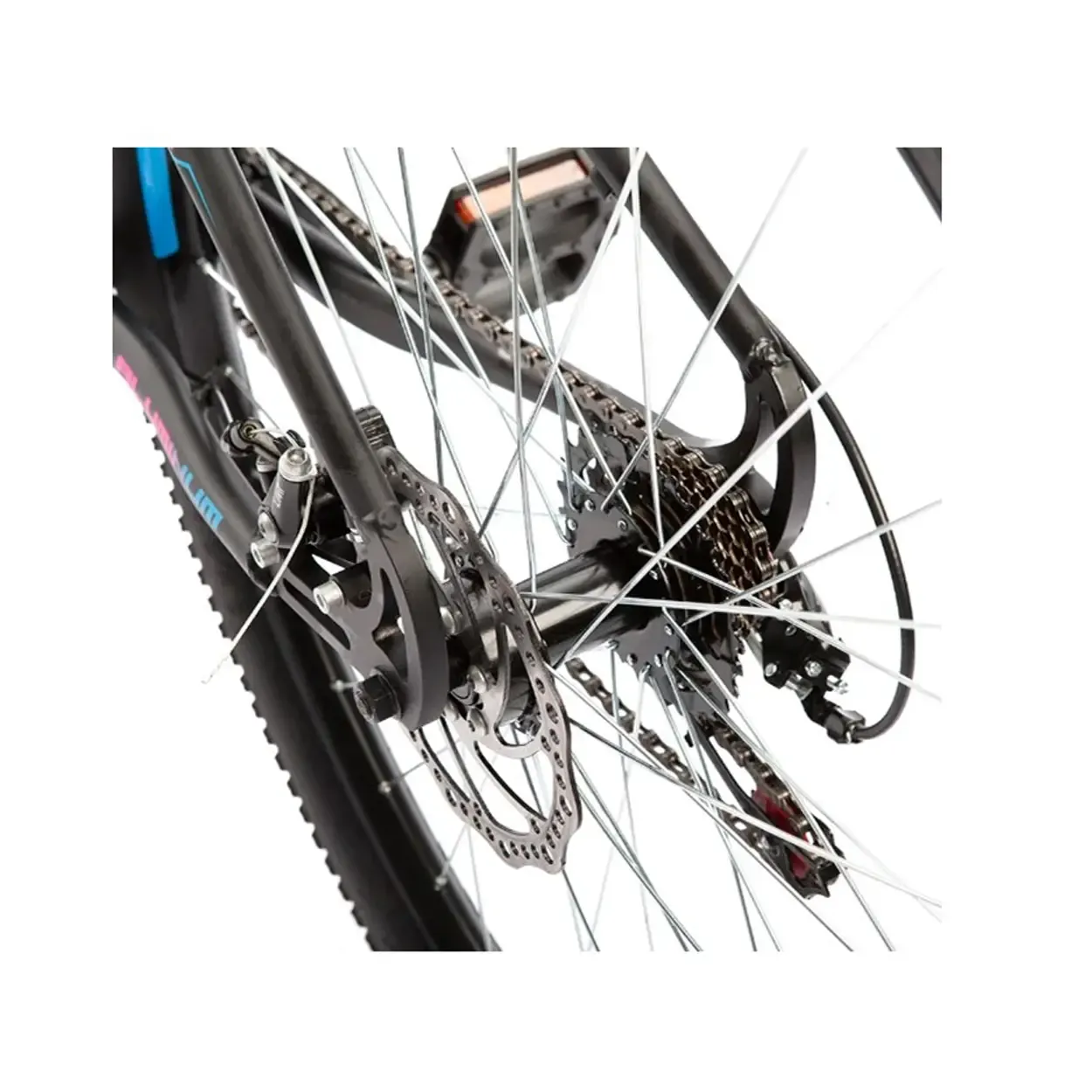BICICLETA A29 COLLI  EUDORA ALUM. SHIMANO PRETO MULTICOLOR Q15,5 6