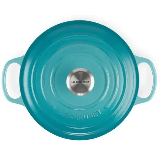 PANELA REDONDA LE CREUSET SIGNATURE 20CM AZUL CARIBE