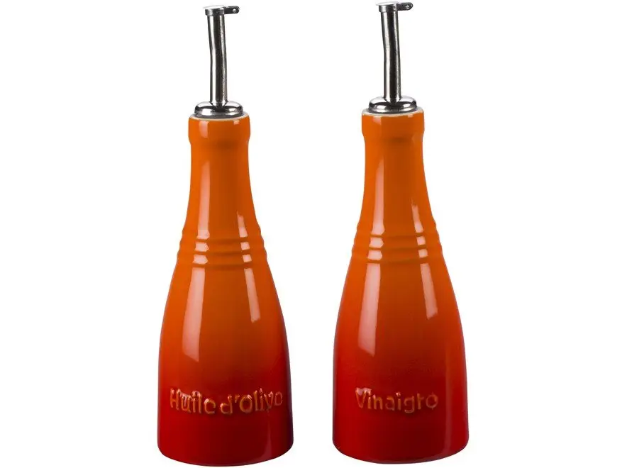 CONJ. OLEO E VINAGRE LE CREUSET 240ML LARANJA(BL)
