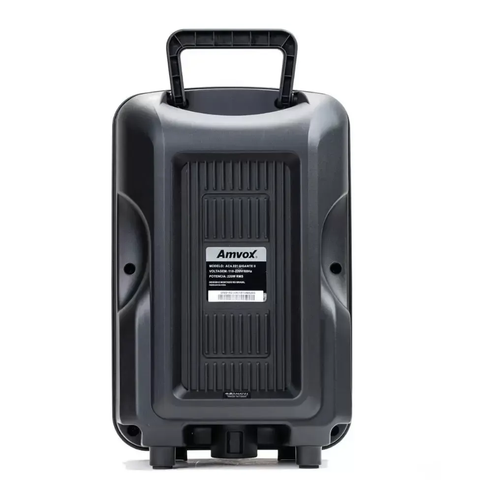 CAIXA SOM AMVOX  C/BATERIA ACA221 GIGANTE -II 220W ANTIGA :ACA189 E ACA188 2