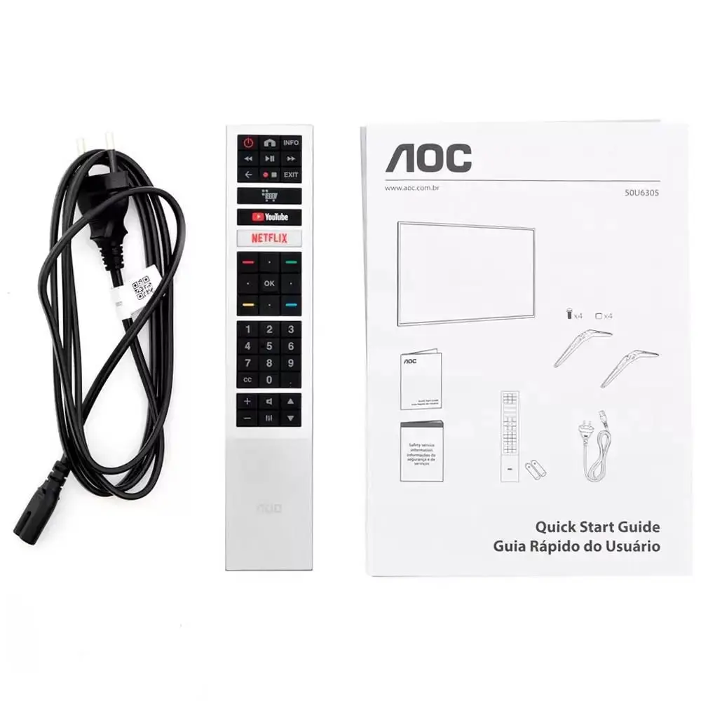 TV AOC 50" 50U6305/78G LED HDR SMART 4K 2