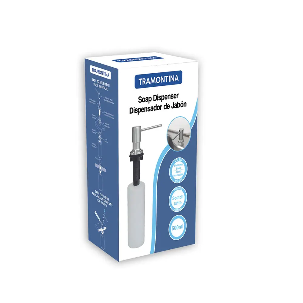 DOSADOR SABAO TRAMONTINA 94517/004 500ML ACO INOX(BL) 2