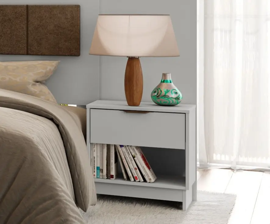 MESA DE CABECEIRA CARRARO 1145 1GV MDP BRANCO