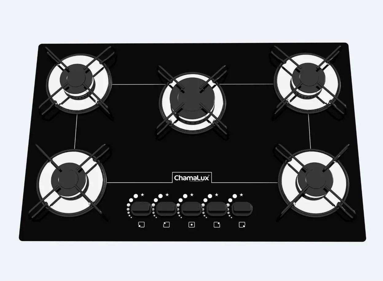 FOGAO MESA 5B CHAMALUX PRETO 0057 BIVOLT 2