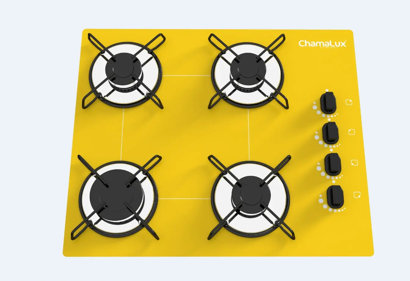 FOGAO MESA 4B CHAMALUX AMARELO 0083