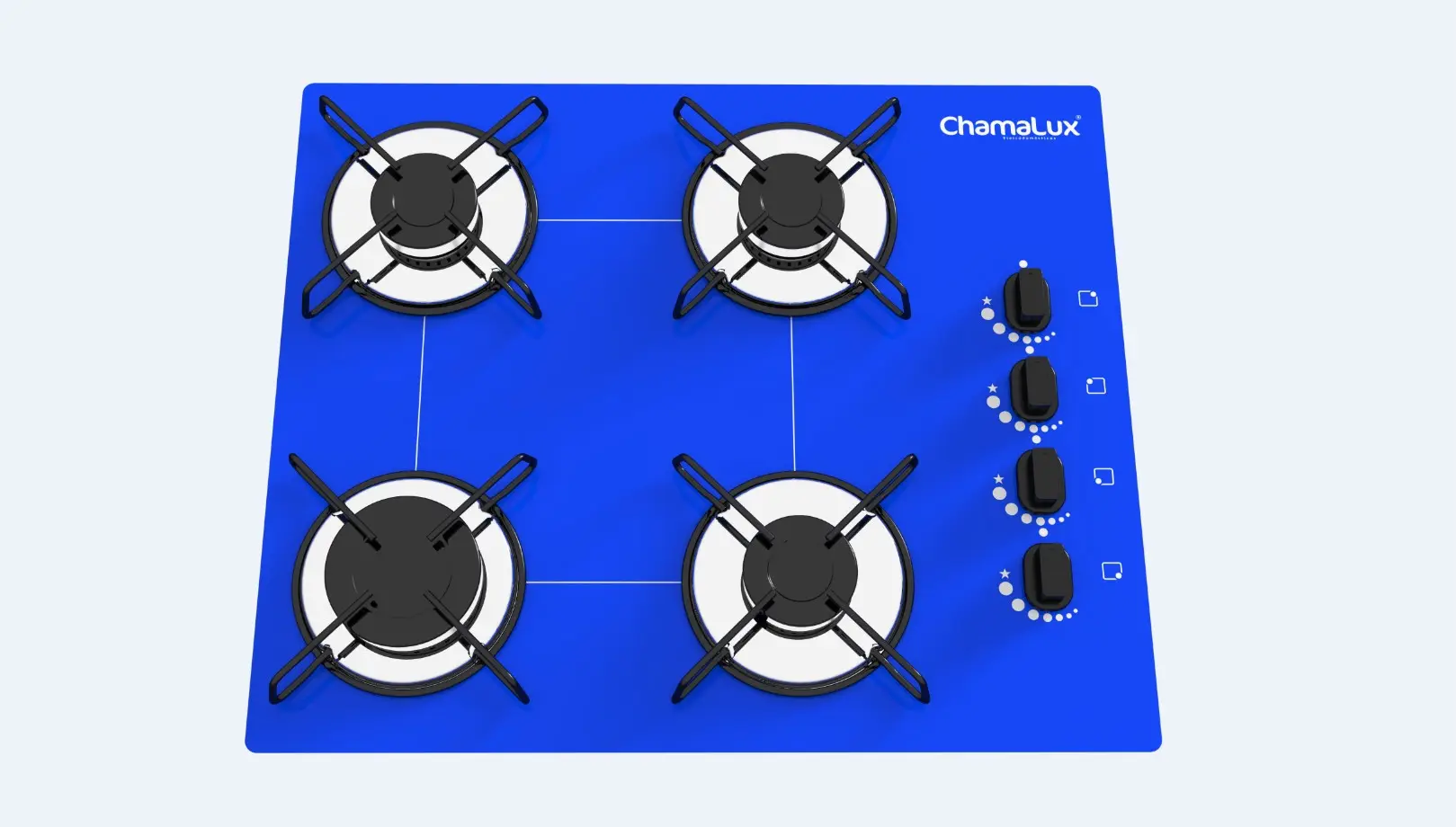 FOGAO MESA 4B CHAMALUX AZUL 0079 2