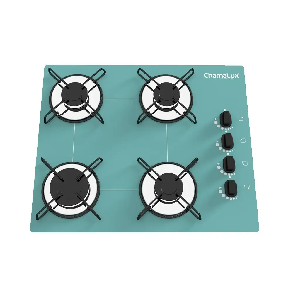 FOGAO MESA 4B CHAMALUX AZUL TURQUESA 0593