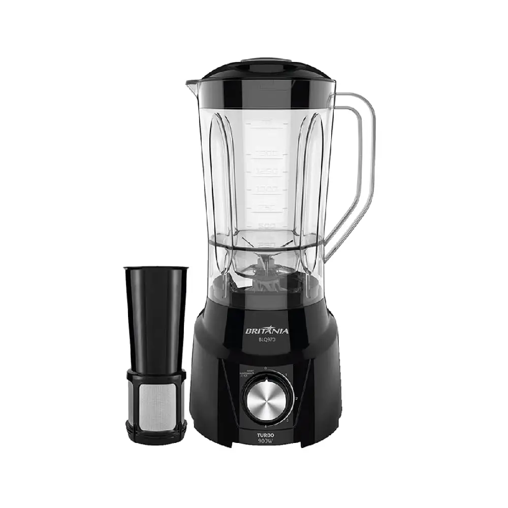 LIQUIDIFICADOR BRITANIA BLQ970P 2,6LT 900W PRETO 33101232 220V 3