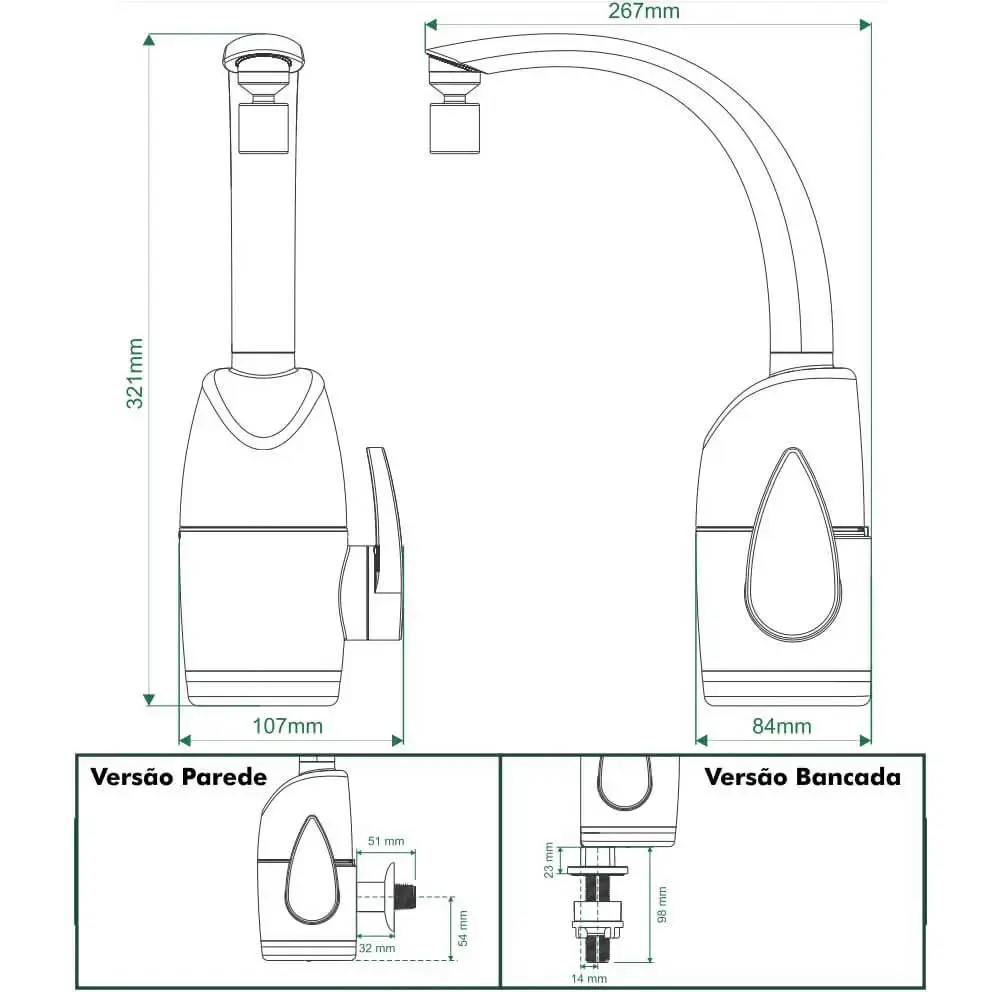 TORNEIRA ELETRICA ZAGONEL PRIMA TOUCH 220V 5500W 3