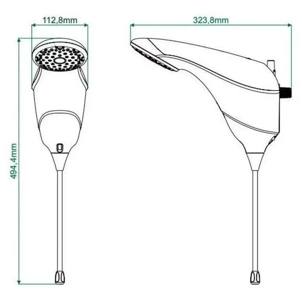 CHUVEIRO/DUCHA ZAGONEL SUBLIME ELETRONICA PRETA 220V - 7500W 2