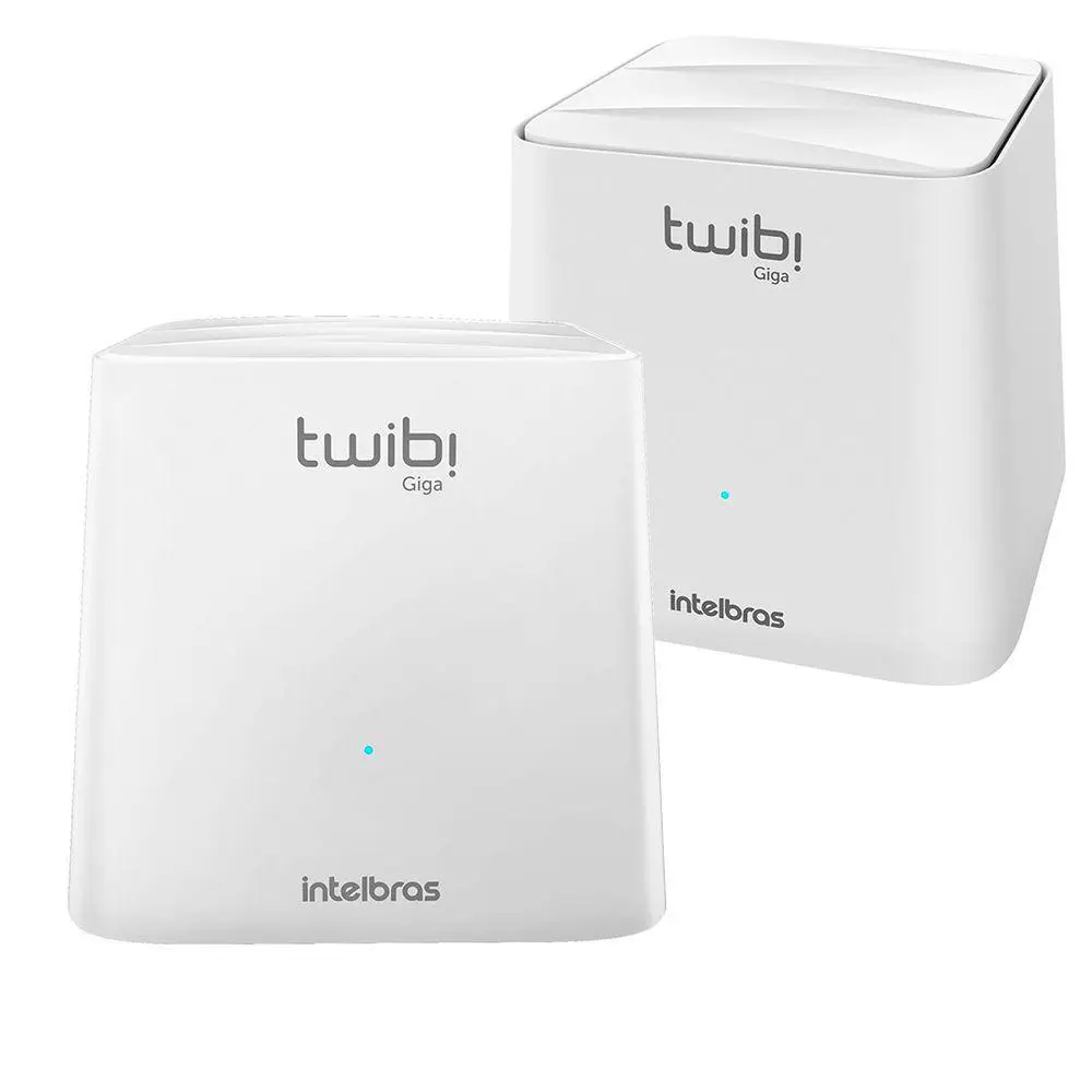 ROTEADOR INTELBRAS TWIBI FAST CJ.C/2 UNIDADES MESH WIRELESS AC1.200Mbs