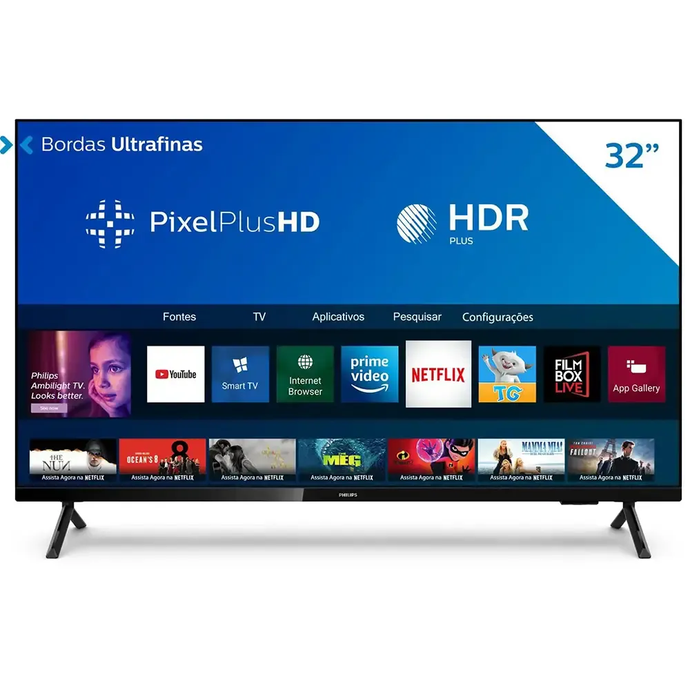 TV PHILIPS 32" 32PHG6825/78 LED HD SMART 4