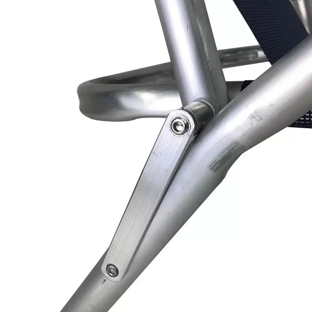 CADEIRA PRAIA ZAKA KING ALUM. RECL. PRETA P/140KG 3