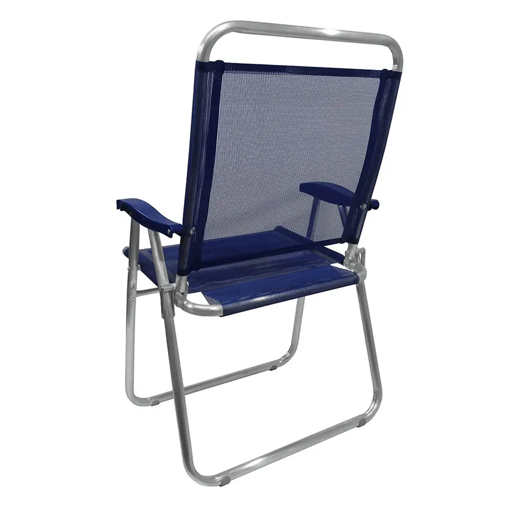 CADEIRA PRAIA ZAKA KING ALUM. RECL. AZUL P/140KG 2