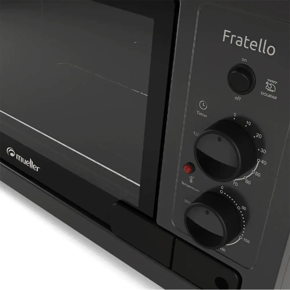 FORNO ELETRICO 44LT MUELLER FRATELLO GRAFITE 60125000 220V 8