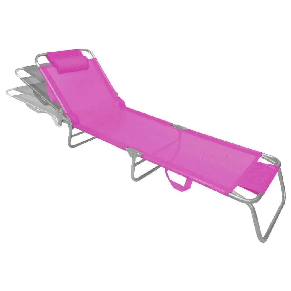 CADEIRA PRAIA ZAKA SLIM ALUM. ESPREG. PINK