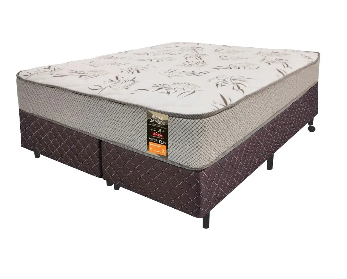 COLCHAO MARINGA RELAX BAMBOO 158X198X024 MOLA POCKET P/120KG