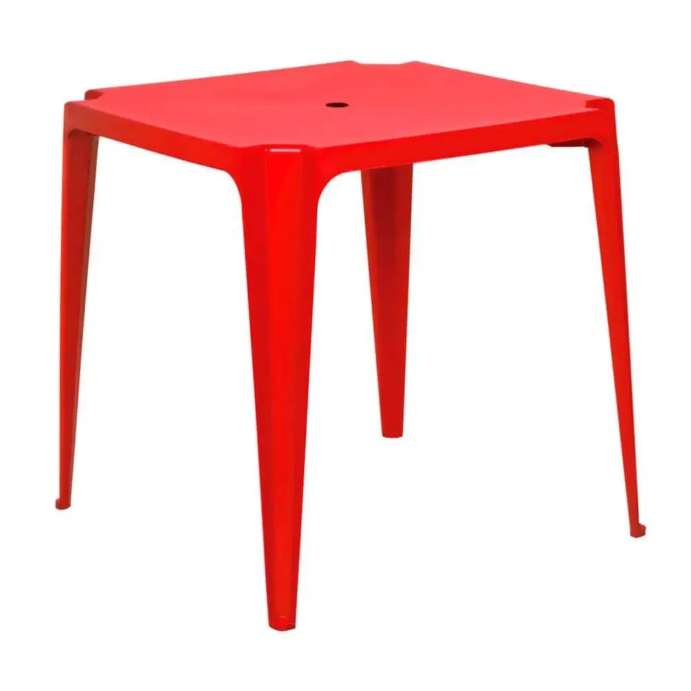 MESA PLASTICA MOR 1004 QUADRADA VERMELHA