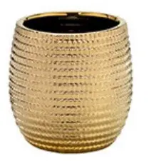 CACHEPOT MABRUK 123069 DOURADO