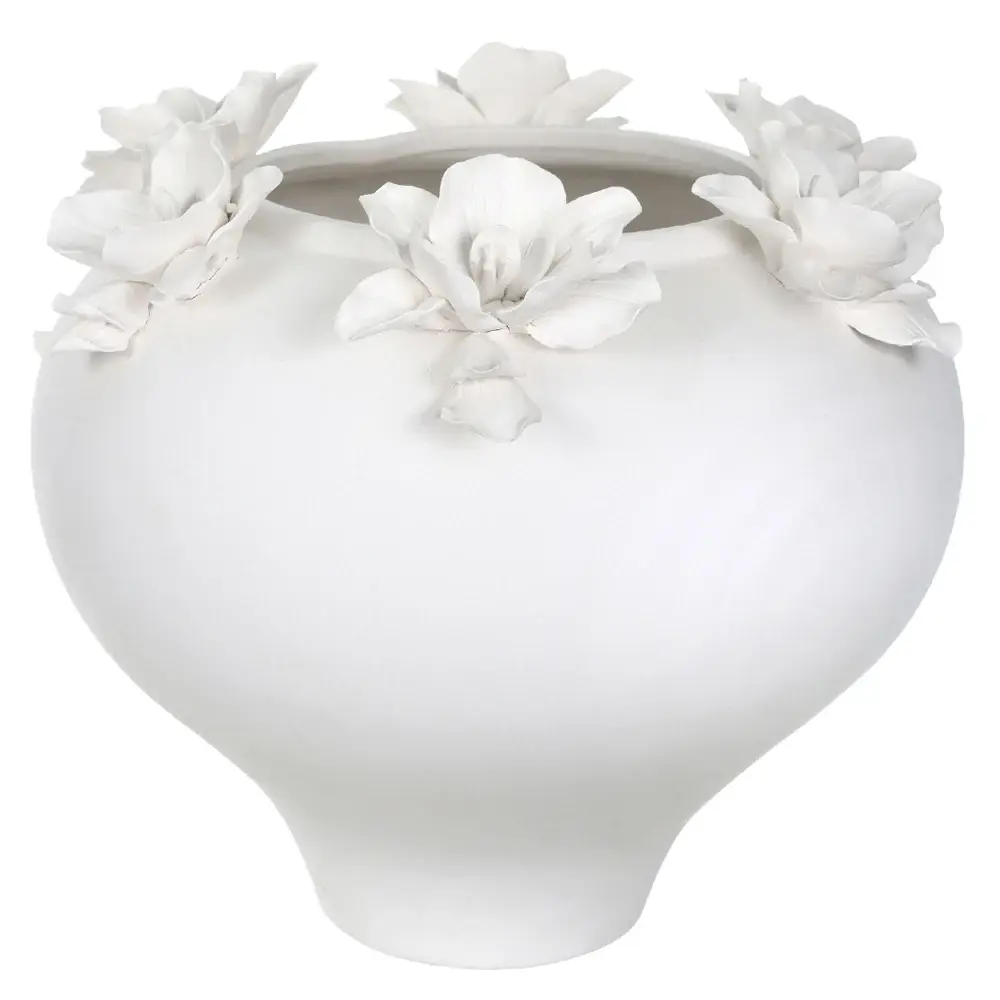 VASO FLORARTE 96807001 FLOR BRANCO