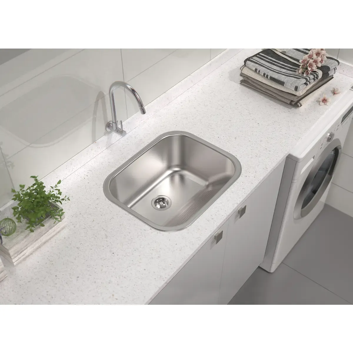 TANQUE TRAMONTINA 94400/107 INOX 34L ENCAIXE 50X40(BL) 2