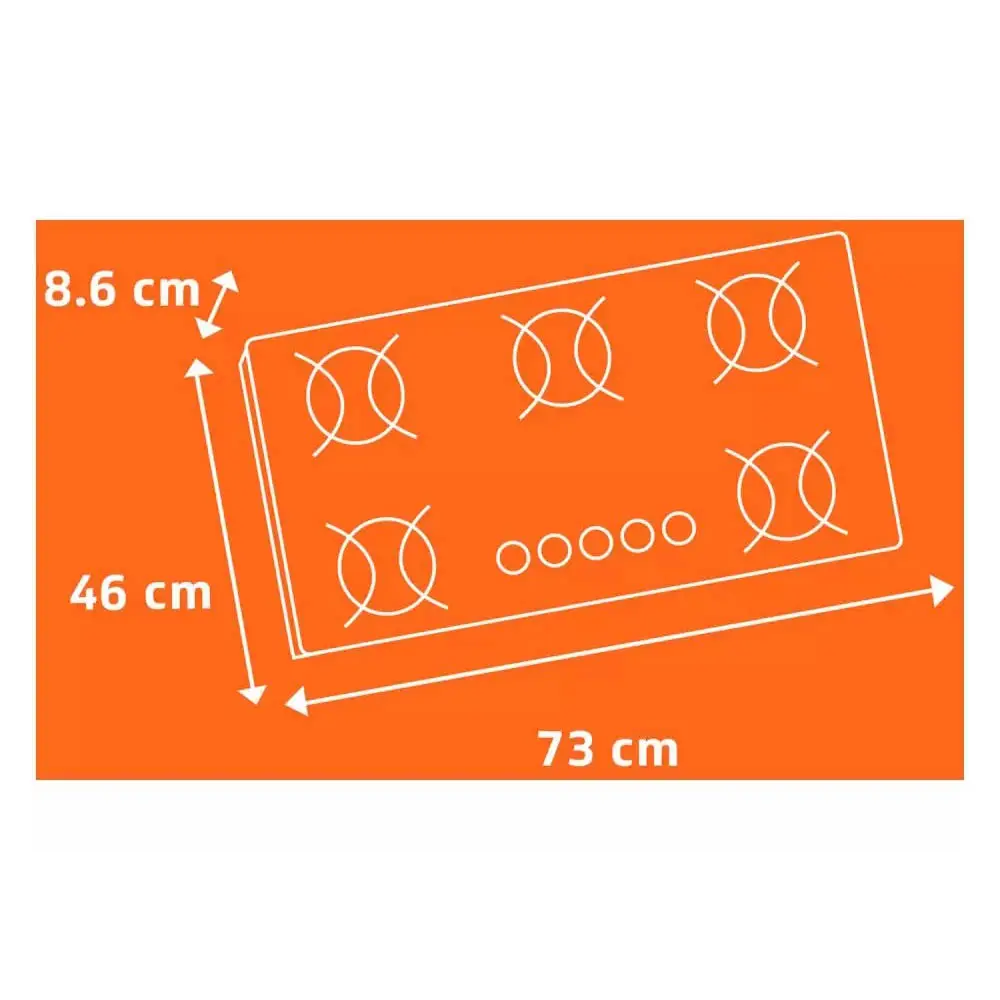 FOGAO MESA 5B BRASTEMP BDD75AEUNA VD PRETO BIVOLT 7