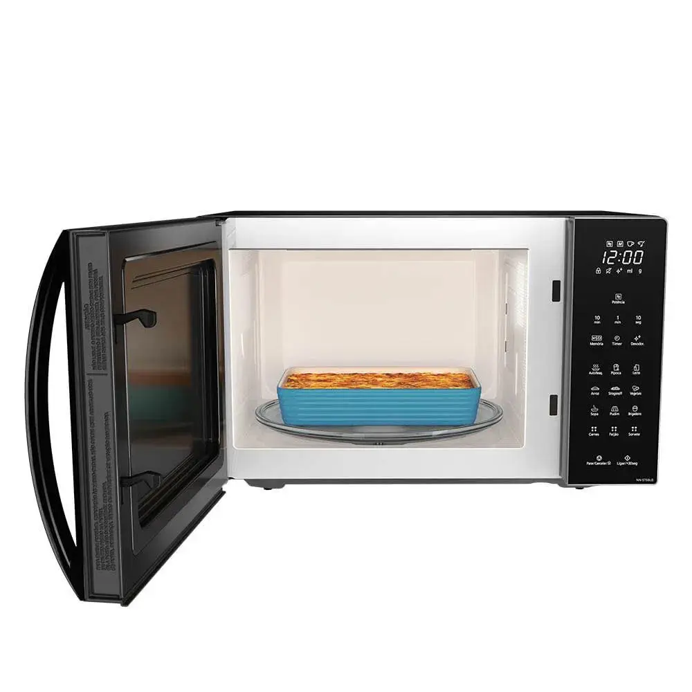 FORNO MICROONDAS 30LT PANASONIC NN-GT68LBRUK PRETO 220V 3