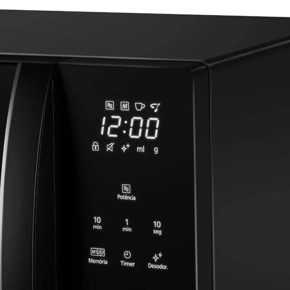FORNO MICROONDAS 30LT PANASONIC NN-GT68LBRUK PRETO 220V 6
