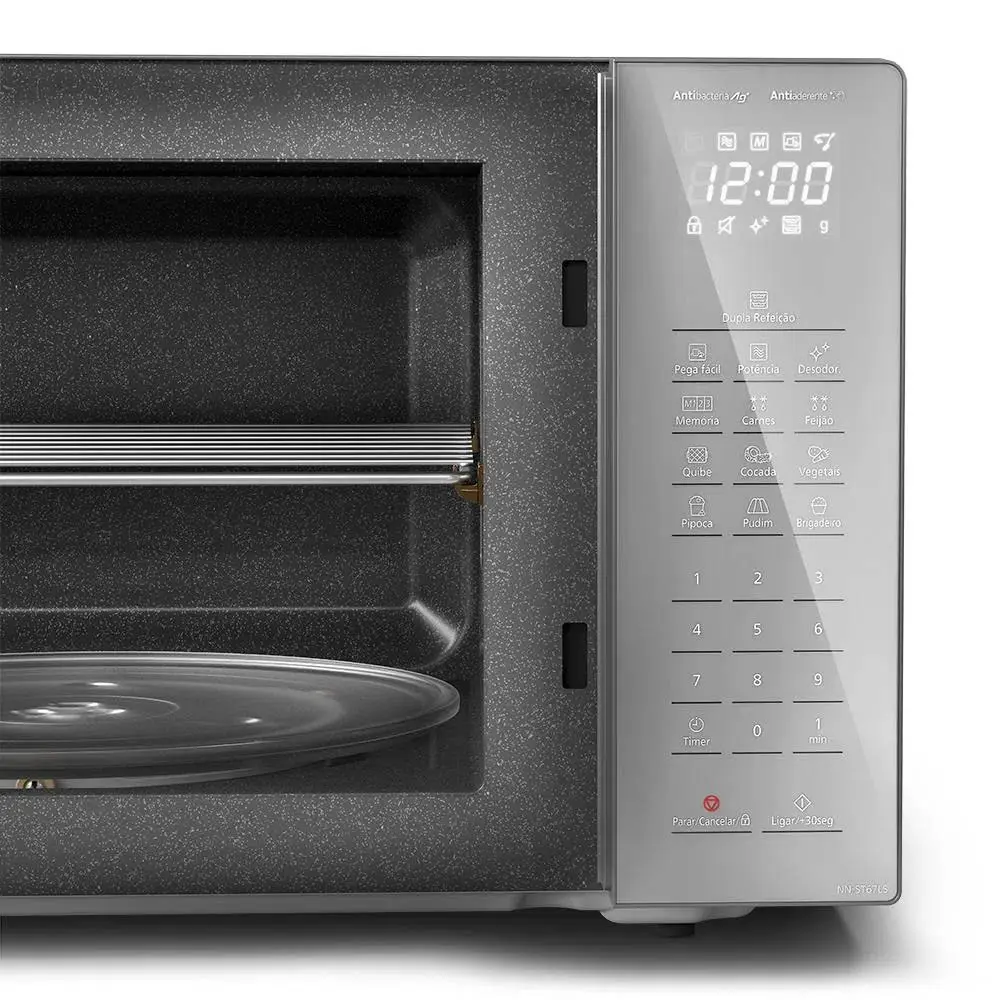 FORNO MICROONDAS 34LT PANASONIC NN-ST67LSRUK INOX 4
