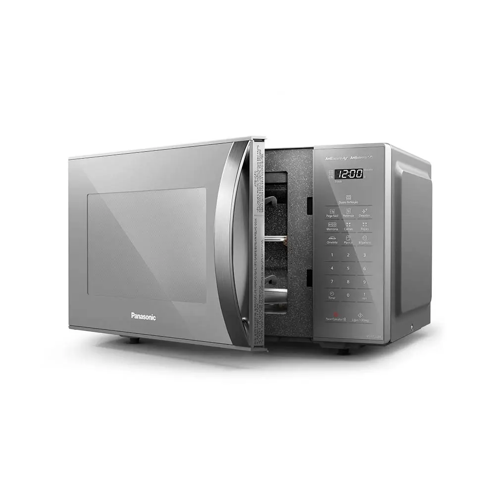 FORNO MICROONDAS 27LT PANASONIC NN-ST55LMRUK PRATA 220V 6